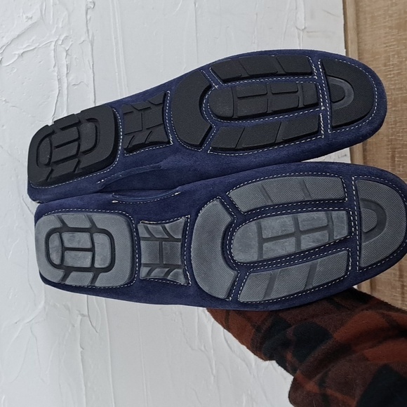 Mens Bloomingdale's brand new royal blue driving loafer size 10 NIB - Picture 4 of 6